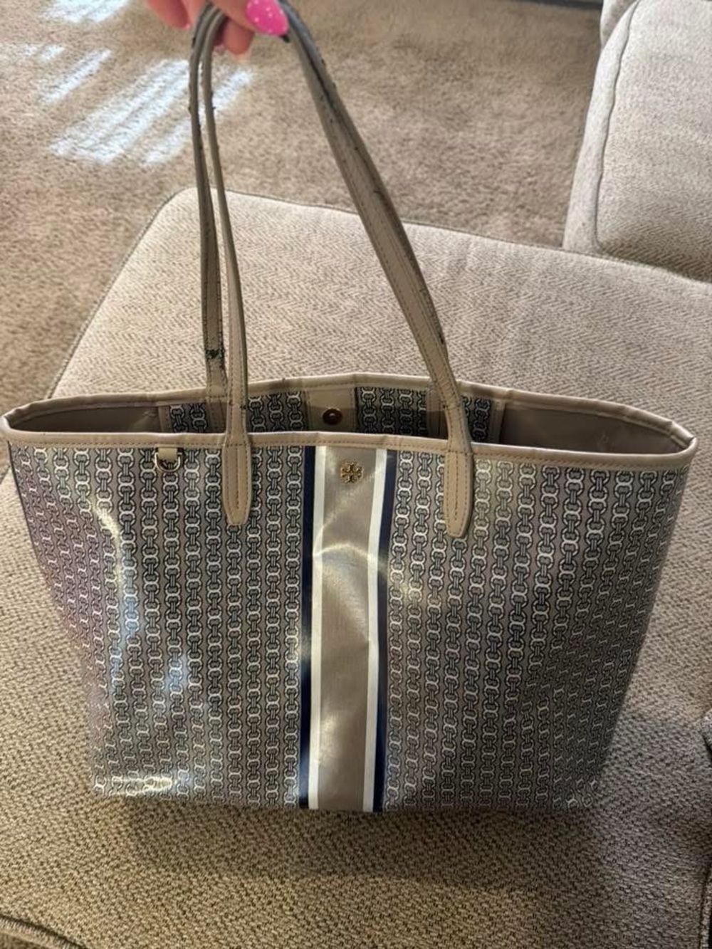 Tory Burch Gemini Link Tote and dust bag